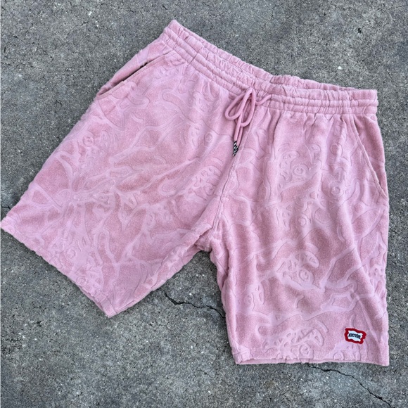 Pink Running Dog Sweat Shorts by Ice Cream Mens XL - Picture 2 of 8